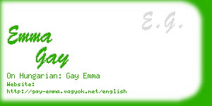 emma gay business card